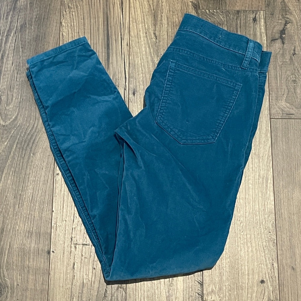 Gap 1969 Womens Teal Blue Corduroy Legging Jeans Skinny Cord 26/2r 243984-04-1